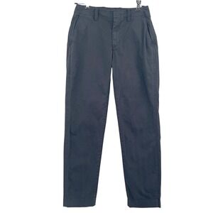 Gap Womens Downtown Khaki Black Slim Tapered Chino Pants Size 0‎